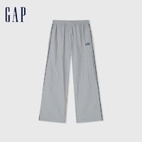 88VIP：Gap 盖璞 男装2024夏季新款松紧logo线条阔腿长裤宽松运动休闲裤465570