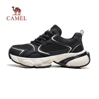 88VIP：CAMEL 骆驼 2024新款夏季男鞋时尚厚底老爹鞋低帮男士运动鞋休闲透气网鞋