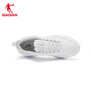 乔丹QIAODAN运动鞋男跑步鞋舒适慢跑鞋夏季透气减震综训鞋 乔丹白 42.5