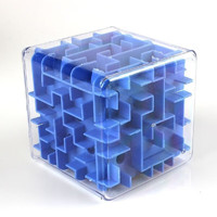 竺古力 3d立体迷宫魔方玩具 大号蓝色-1个装（下单2件）