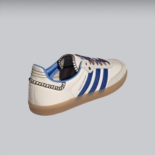 adidas ORIGINALS Samba Wales Bonner联名款 男女运动板鞋 IH7756 奶油白/蓝 38