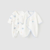 Tongtai 童泰 四季0-6个月婴儿男女宝宝衣服家居内衣纯棉蝴蝶哈两件装