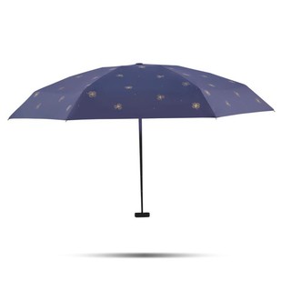 烫金印花扁伞太阳伞防紫外线女小巧便携晴雨两用伞防晒防紫外线