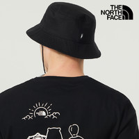 THE NORTH FACE 官方漁夫帽男女同款帽子2023夏季新款運動帽登山遮陽帽休閑帽