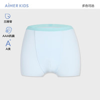Aimer kids爱慕儿童天使小裤运动系男女孩中腰平角裤AK123F042 男蓝AK223F041 170