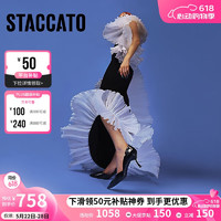 思加图【STACCATOxROBERTWUN】铠甲花朵高跟鞋ED352CK3