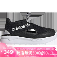 adidas 阿迪达斯 三叶草360 SANDAL C青少年经典运动鞋 GX0861  黑/白 33.5码