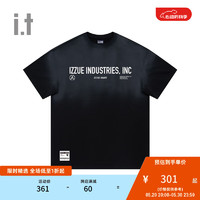 izzue it 男装短袖T恤2024夏季010240 BKX/黑色 M