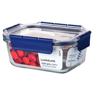 耐热玻璃可冷冻可微波可烤箱保鲜盒饭盒收纳盒 LBG429-TOPCLASS -740ML