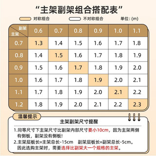 颂度家用钢制书架图书馆书柜落地置物架客厅卧室储物架多层收纳架 1.0米长主架【店长-热卖款】 六层2.0米高