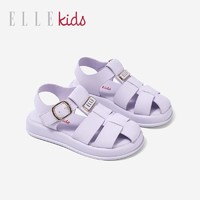 百亿补贴：Ellekids ELLE KIDS夏季新款女童鞋包头简约凉鞋女孩软底水晶鞋儿童休闲鞋