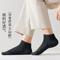 JianJiang 健将 男夏季薄款短袜不臭脚吸汗 短筒船袜 6双