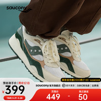 Saucony【吴念真】索康尼SHADOW6000复古运动休闲鞋款夏季运动鞋 白绿5【吴念真】 42.5