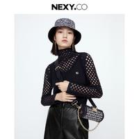 NEXY.CO 奈蔻 镂空针织衫 XZ01476P7