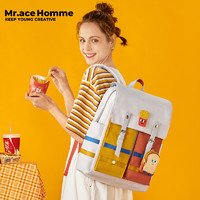 Mr.ace Homme吃货 大容量双肩包女ins小众书包初中电脑背包旅行 吃货系列 