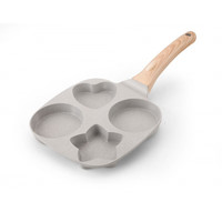 FZY 麦饭石不粘锅鸡蛋汉堡煎锅锅底加厚加深平底电磁炉通用迷你煎 19cm 升级款煎蛋锅日月星辰 燃气电磁炉通用款