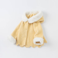 戴维贝拉 童装女童针织外套冬装外衣儿童宝宝开衫上衣保暖洋气