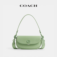 COACH 蔻驰 女士牛皮革单肩包 CR666 浅开心果色 小号