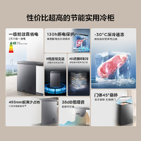TCL 商用冷柜小型冰柜家用迷你大容量节能冷藏冷冻柜100L