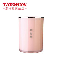 TAYOHYA 多样屋 垃圾桶摇盖桶家用卫生间厨房客厅亚克力垃圾筒 摇盖式 粉色 6L