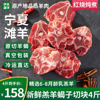 伊民康洋 宁夏滩羊肉 生鲜羔羊脊骨肉切块 礼盒 滩羊蝎子4斤（一斤21元）
