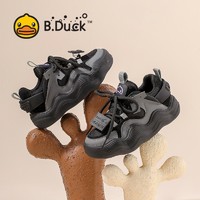 88VIP：B.Duck bduck小黄鸭童鞋儿童运动鞋男童2024秋款黑色休闲鞋软底网面鞋潮