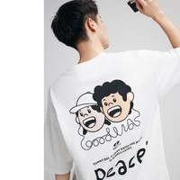 PEACEBIRD 太平鸟 男装2024年夏季款潮流短袖印花男式T恤