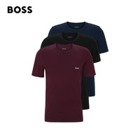 BOSS（服装） BOSS男士春夏棉质平纹针织休闲短袖T恤