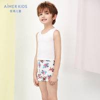 AIMER KIDS 爱慕儿童 恐龙小子男孩中腰平角裤两件包AK2235731