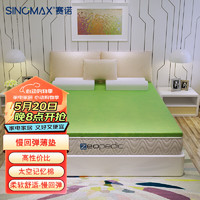 赛诺（SINOMAX）记忆棉薄垫慢回弹记忆绵芯床垫子海绵榻榻米折叠软床垫薄垫 绿色 120cm*200cm*5cm