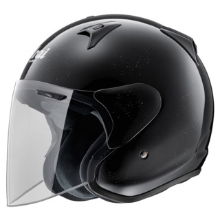 Arai 新井 VZ-RAM 3/4摩托车头盔半盔机车四分之三男女摩托骑行安全SG-Z盔 SZ-G 亮黑 L