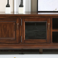 威灵顿 美式实木电视柜简美轻奢客厅家具地柜组合电视机柜M608-6