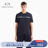 阿玛尼ARMANI EXCHANGE24春夏AX男装短袖圆领徽标印花T恤