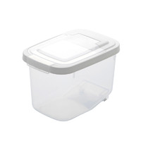 88VIP：CHAHUA 茶花 米桶抗菌塑料翻盖家用20斤米缸30斤储米箱储存罐大米面收纳盒