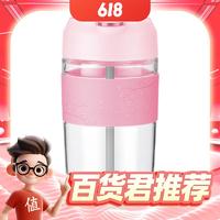 PLUS会员：LOCK&LOCK 两用玻璃杯 LLG797PIK-500ml