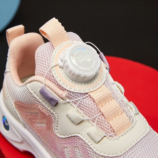 PONY 波尼KIDS 男女儿童运动休闲鞋 跑步透气舒适 旋钮扣系带便捷 241K1RN33PK 粉色 26码