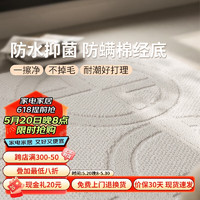 AOVOC 法式奶油风防水抑菌地毯客厅卧室沙发毯浮雕罗浮宫殿 160*240cm