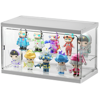源茜 盲盒收纳展示架泡泡玛特乐高手办展示盒积木娃娃透明亚克力展示柜