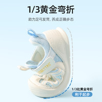 88VIP：贝肽斯 宝宝夏季婴幼儿软底防滑学步鞋男女儿童网面透气镂空凉鞋