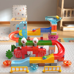 feelo费乐大颗粒拼装积木玩具兼容乐高海洋滑滑乐2214132颗粒