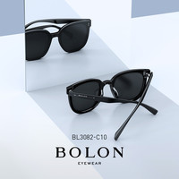 BOLON 暴龍 眼鏡2022新品貓眼太陽鏡楊冪同款板材框偏光墨鏡BL3082