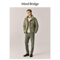 88VIP：Mind Bridge MindBridge 冬季男士羽绒服短款加厚灰鸭绒韩版休闲外套