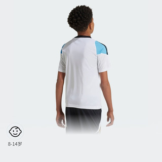 adidas梅西系列足球运动短袖球衣男大童儿童夏季阿迪达斯 白/蓝 176CM