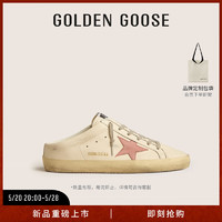 Golden Goose女鞋SUPER-STAR SABOT系列 半拖鞋脏脏鞋 白色 35码225mm