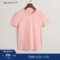 GANT甘特2024春季女装时尚百搭T恤844200903 671-粉红色 XS