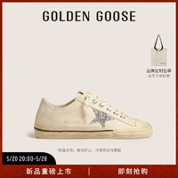 Golden Goose女鞋 V-STAR 2系列休闲运动板鞋脏脏鞋 米色 35码225mm