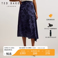 Ted Baker2024春夏女士气质印花不对称提花半身裙274148A 藏青色 0