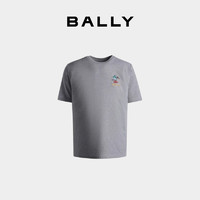 BALLY巴利24春夏灰色棉质男士T恤6308122 灰色 XXL