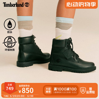 Timberland 女鞋户外休闲防水高帮靴皮革|A5Q9S A5Q9SW/黑色 37