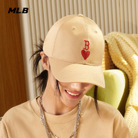 88VIP：MLB 官方 男女情侣爱心刺绣logo遮阳棒球帽休闲24夏季新款CPH01